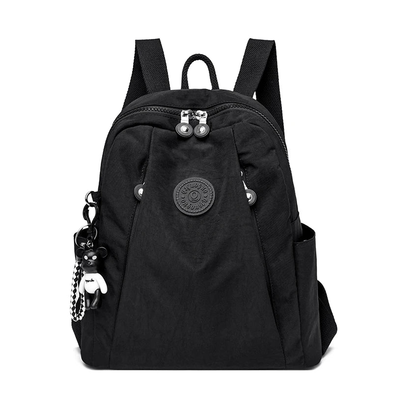 Fashion Solid Design Large Capacity Backpacks for School Teenagers Girls High-quality Nylon Waterproof Backpack Travel Bagpack
