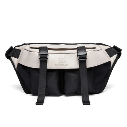 Fashion Splicing Design Men's Crossbody Bag Multilayer Large Capacity Utility Oxford Waterproof Sport Durable Ripstop Teens Bags