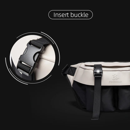 Fashion Splicing Design Men's Crossbody Bag Multilayer Large Capacity Utility Oxford Waterproof Sport Durable Ripstop Teens Bags