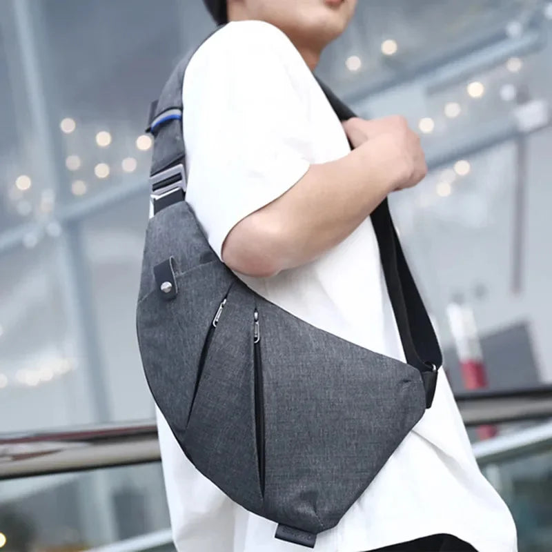 Fashion Sports Men's Chest Anti-Theft Crossbody s Multifunction Male Shoulder Messenger Casual Travel Sling Bag