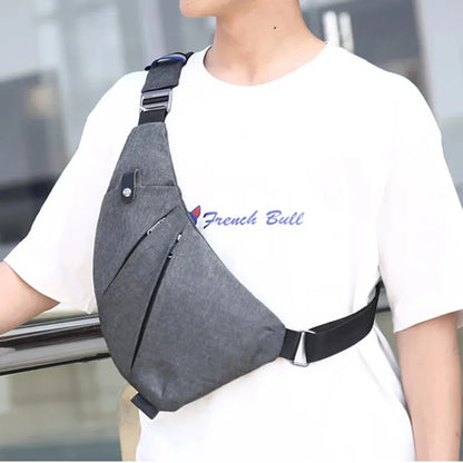 Fashion Sports Men's Chest Anti-Theft Crossbody s Multifunction Male Shoulder Messenger Casual Travel Sling Bag