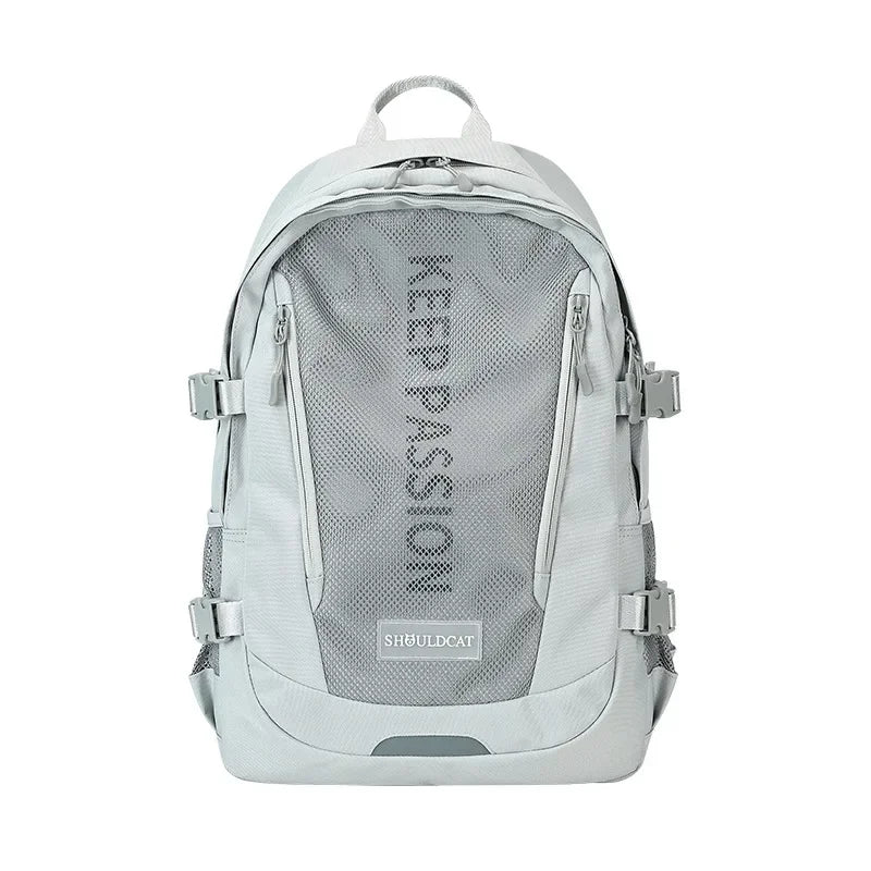 Fashion Student Schoolbag Large Capacity Unisex Travel Portable Backpack High Quality Personality Lightweight Bag Korean Style
