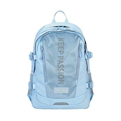Fashion Student Schoolbag Large Capacity Unisex Travel Portable Backpack High Quality Personality Lightweight Bag Korean Style