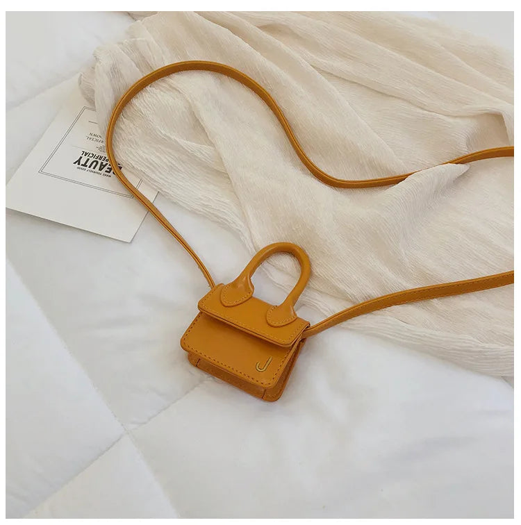 Fashion Super Mini Small Chain Girl's Messenger Bag Luxury Designer Cute Crossbody Bag J Letter Women Brand Handbag Shoulder Bag