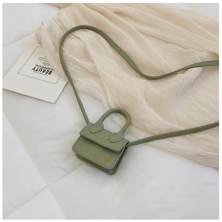 Fashion Super Mini Small Chain Girl's Messenger Bag Luxury Designer Cute Crossbody Bag J Letter Women Brand Handbag Shoulder Bag