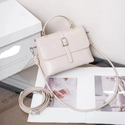Fashion Tassel Genuine Leather Crossbody Bags Lady 2024 New Solid All-match Handbags Female Large Capacity Commuter Bolsas Mujer