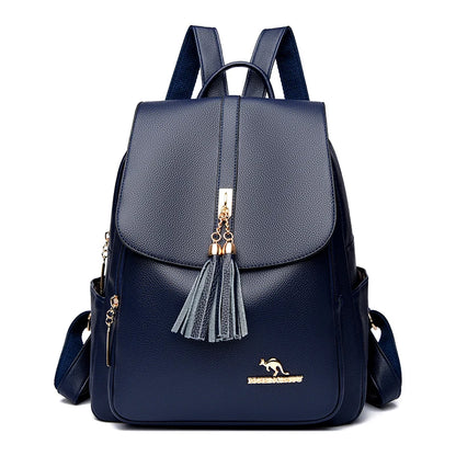 Fashion Tassel Lady High Capacity Backpacks Simplicity Women’s Laptop SchoolBags Girl Travel Bags Multifunctional Shoulder Bag