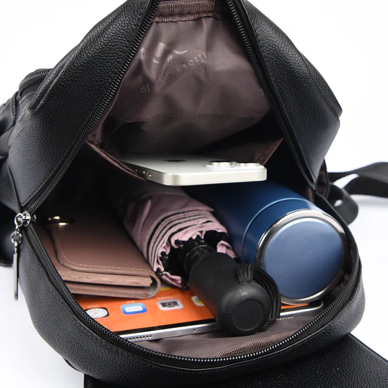 Fashion Tassel Lady High Capacity Backpacks Simplicity Women’s Laptop SchoolBags Girl Travel Bags Multifunctional Shoulder Bag