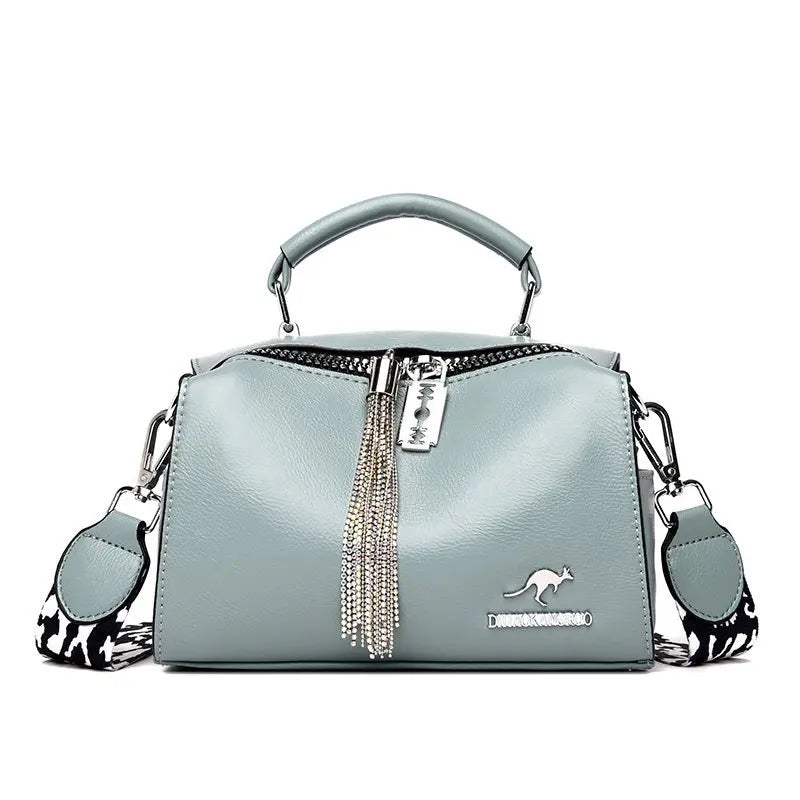 Fashion Tassel PU Leather Women Handbag Designer Women Shoulder Bag High Quality Ladies Crossbody Bag Luxury Female Tote Bag