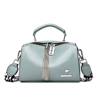 Fashion Tassel PU Leather Women Handbag Designer Women Shoulder Bag High Quality Ladies Crossbody Bag Luxury Female Tote Bag