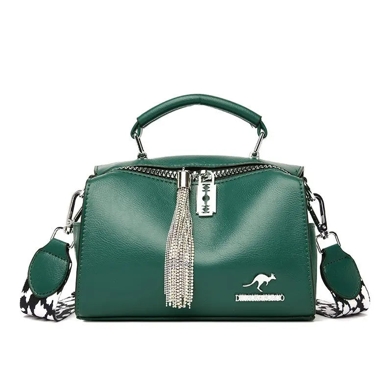 Fashion Tassel PU Leather Women Handbag Designer Women Shoulder Bag High Quality Ladies Crossbody Bag Luxury Female Tote Bag