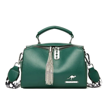 Fashion Tassel PU Leather Women Handbag Designer Women Shoulder Bag High Quality Ladies Crossbody Bag Luxury Female Tote Bag