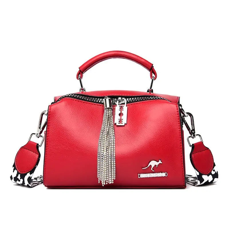 Fashion Tassel PU Leather Women Handbag Designer Women Shoulder Bag High Quality Ladies Crossbody Bag Luxury Female Tote Bag