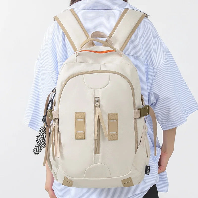 Fashion Teenager Green New Backpack Lady Men High Capacity Women Leisure Book Bag Girl Boy Travel School Male Female College Bag