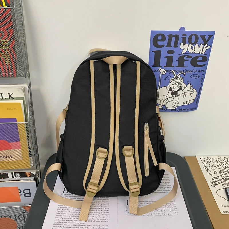 Fashion Teenager Green New Backpack Lady Men High Capacity Women Leisure Book Bag Girl Boy Travel School Male Female College Bag