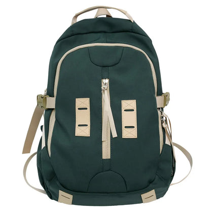 Fashion Teenager Green New Backpack Lady Men High Capacity Women Leisure Book Bag Girl Boy Travel School Male Female College Bag