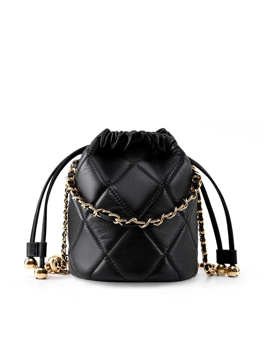 Fashion Travel Commuting New Crossbody Bucket 2024 Senior Sense All The Hand Small Chain Leather Women's Bag Gifts