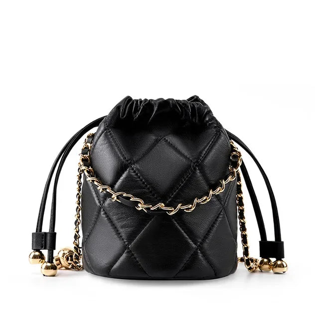 Fashion Travel Commuting New Crossbody Bucket 2024 Senior Sense All The Hand Small Chain Leather Women's Bag Gifts