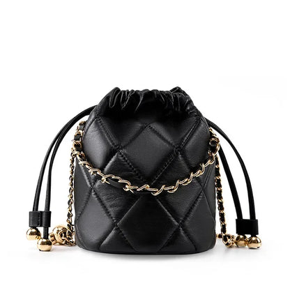 Fashion Travel Commuting New Crossbody Bucket 2024 Senior Sense All The Hand Small Chain Leather Women's Bag Gifts