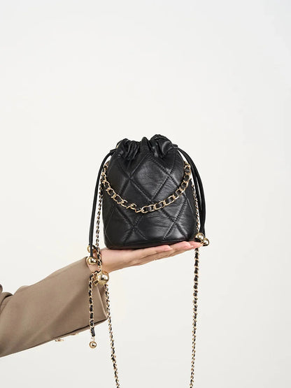 Fashion Travel Commuting New Crossbody Bucket 2024 Senior Sense All The Hand Small Chain Leather Women's Bag Gifts
