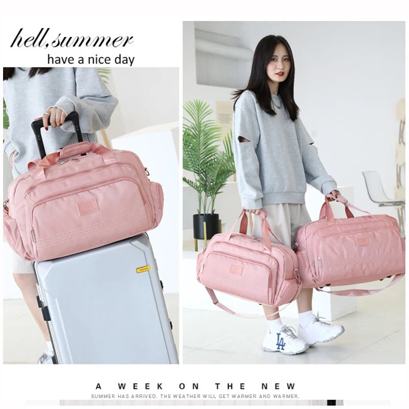 Fashion Travel Tote Bags For Women Large Capacity Oxford Cloth Luggage Bag For Men 2022 Sports Fitness Handbag Bolsas Femininas