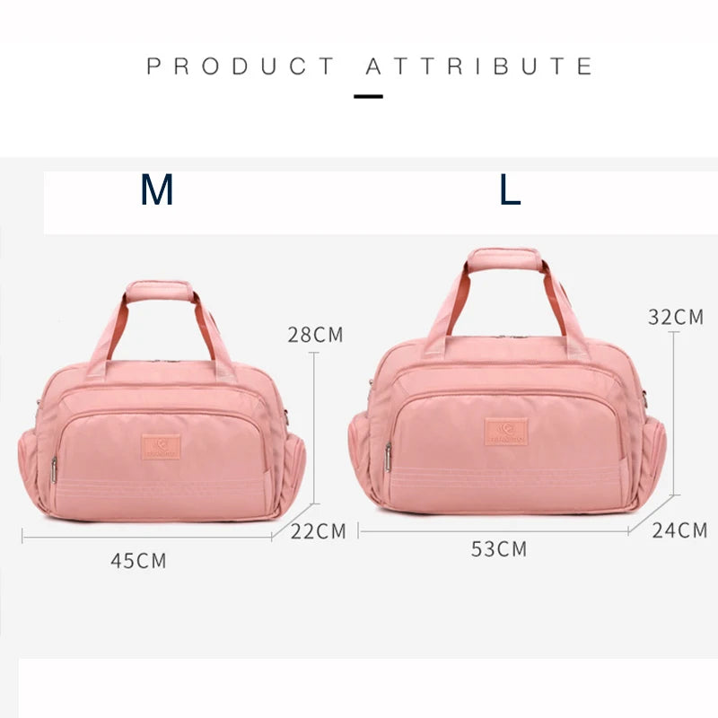 Fashion Travel Tote Bags For Women Large Capacity Oxford Cloth Luggage Bag For Men 2022 Sports Fitness Handbag Bolsas Femininas