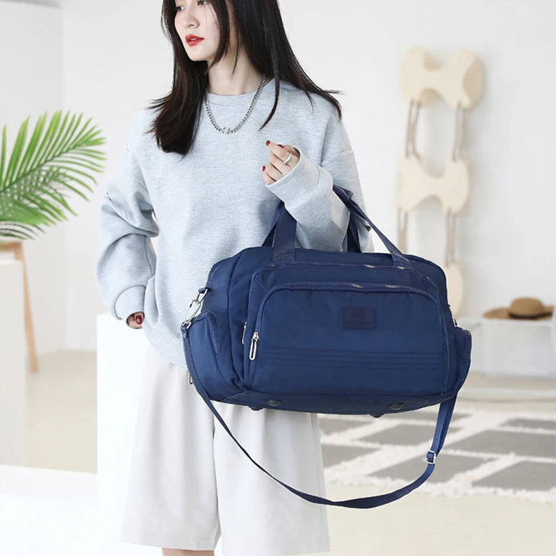 Fashion Travel Tote Bags For Women Large Capacity Oxford Cloth Luggage Bag For Men 2022 Sports Fitness Handbag Bolsas Femininas