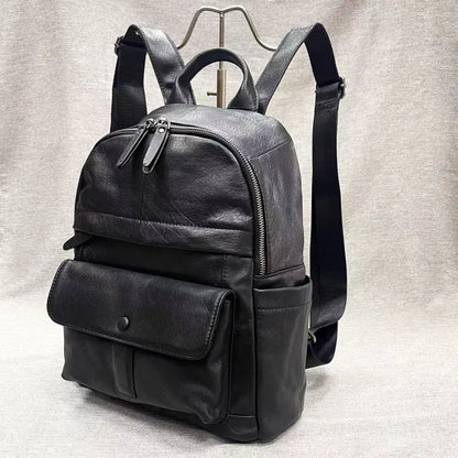 Fashion Trend All-match Soft Leather Backpacks Versatile Large Capacity Practical Travel Shoulder Bag High Quality Handbags