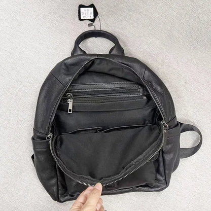 Fashion Trend All-match Soft Leather Backpacks Versatile Large Capacity Practical Travel Shoulder Bag High Quality Handbags