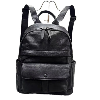 Fashion Trend All-match Soft Leather Backpacks Versatile Large Capacity Practical Travel Shoulder Bag High Quality Handbags