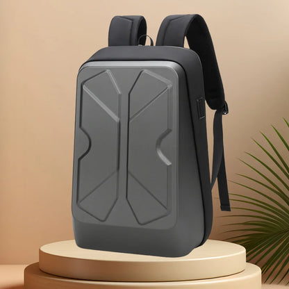 Fashion Trend Luxury Hard Shell Business Backpack For Men 15.6 Inch Laptop Backpacks Travel Rucksack College Student Schoolbag