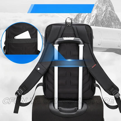 Fashion Trend Luxury Hard Shell Business Backpack For Men 15.6 Inch Laptop Backpacks Travel Rucksack College Student Schoolbag