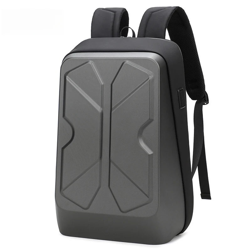 Fashion Trend Luxury Hard Shell Business Backpack For Men 15.6 Inch Laptop Backpacks Travel Rucksack College Student Schoolbag