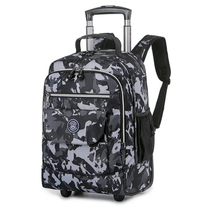 Fashion Trolley Luggage Backpack With Wheels Travel Large Capacity Trolley Bags Rolling Bag Business Laptop Schoolbag