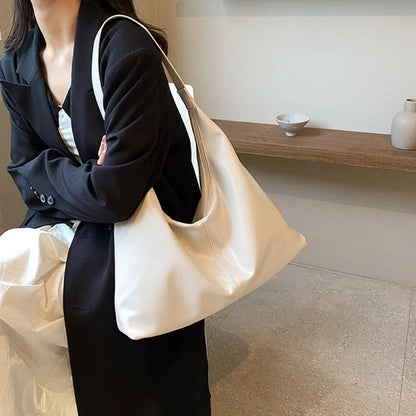 Fashion Underarm Bag Crossbody Tote Bag Solid Color Underarm Tote for Women
