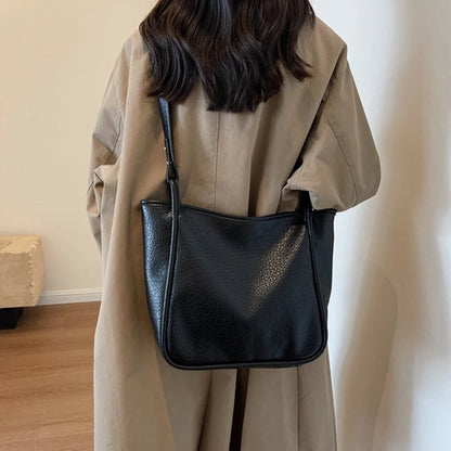 Fashion Underarm Tote Large Shoulder Bag Handbag Solid Color Crossbody Tote