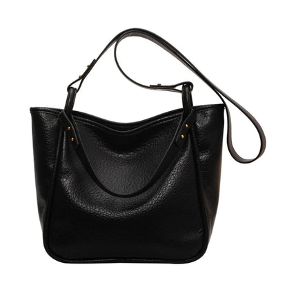 Fashion Underarm Tote Large Shoulder Bag Handbag Solid Color Crossbody Tote