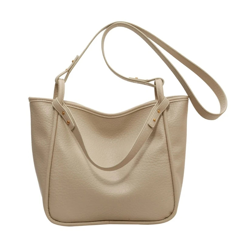 Fashion Underarm Tote Large Shoulder Bag Handbag Solid Color Crossbody Tote