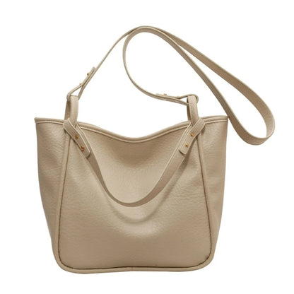 Fashion Underarm Tote Large Shoulder Bag Handbag Solid Color Crossbody Tote
