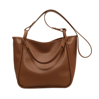 Fashion Underarm Tote Large Shoulder Bag Handbag Solid Color Crossbody Tote