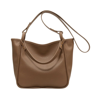 Fashion Underarm Tote Large Shoulder Bag Handbag Solid Color Crossbody Tote