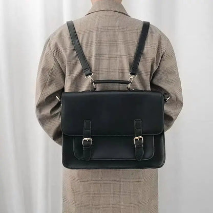 Fashion Unisex Retro Basic Briefcases Backpacks Handbags Women Students School Bottom Studs Satchel Shoulder Bags