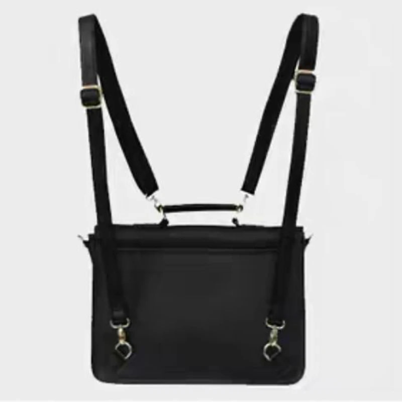 Fashion Unisex Retro Basic Briefcases Backpacks Handbags Women Students School Bottom Studs Satchel Shoulder Bags