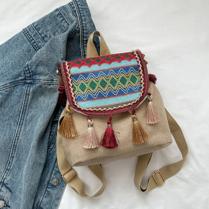 Fashion Versatile Backpack Double Strap Shoulder Bag Large Capacity Travel Bag