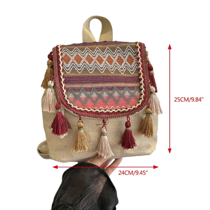 Fashion Versatile Backpack Double Strap Shoulder Bag Large Capacity Travel Bag