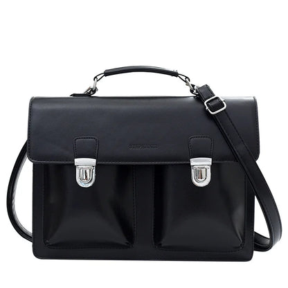 Fashion Vingate Style Women OL Minimalist Backpacks Girl High-Capacity HandBags Briefcase Silvery Shoulder Bags