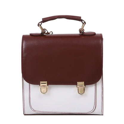 Fashion Vintage Style Female Small Cover Backpacks Day Pack Shoulder Bags Girl School Multifunctional Handbags Mini Sacs