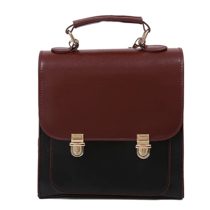 Fashion Vintage Style Female Small Cover Backpacks Day Pack Shoulder Bags Girl School Multifunctional Handbags Mini Sacs