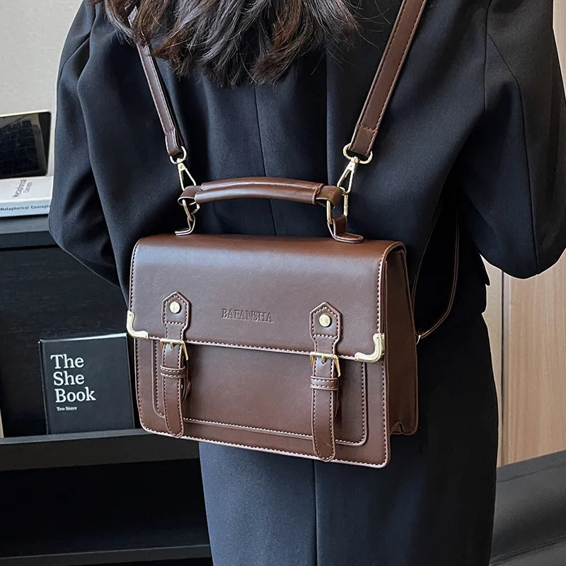 Fashion Vnitage Style Women Briefcases Backpacks Girls Students School Shoulder Bags HandBags