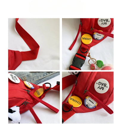 Fashion Waist Bag Adjustable Crossbody Belt Bag for Running Hiking and Travel Fanny Pack Waterproof Crossbody Backpack